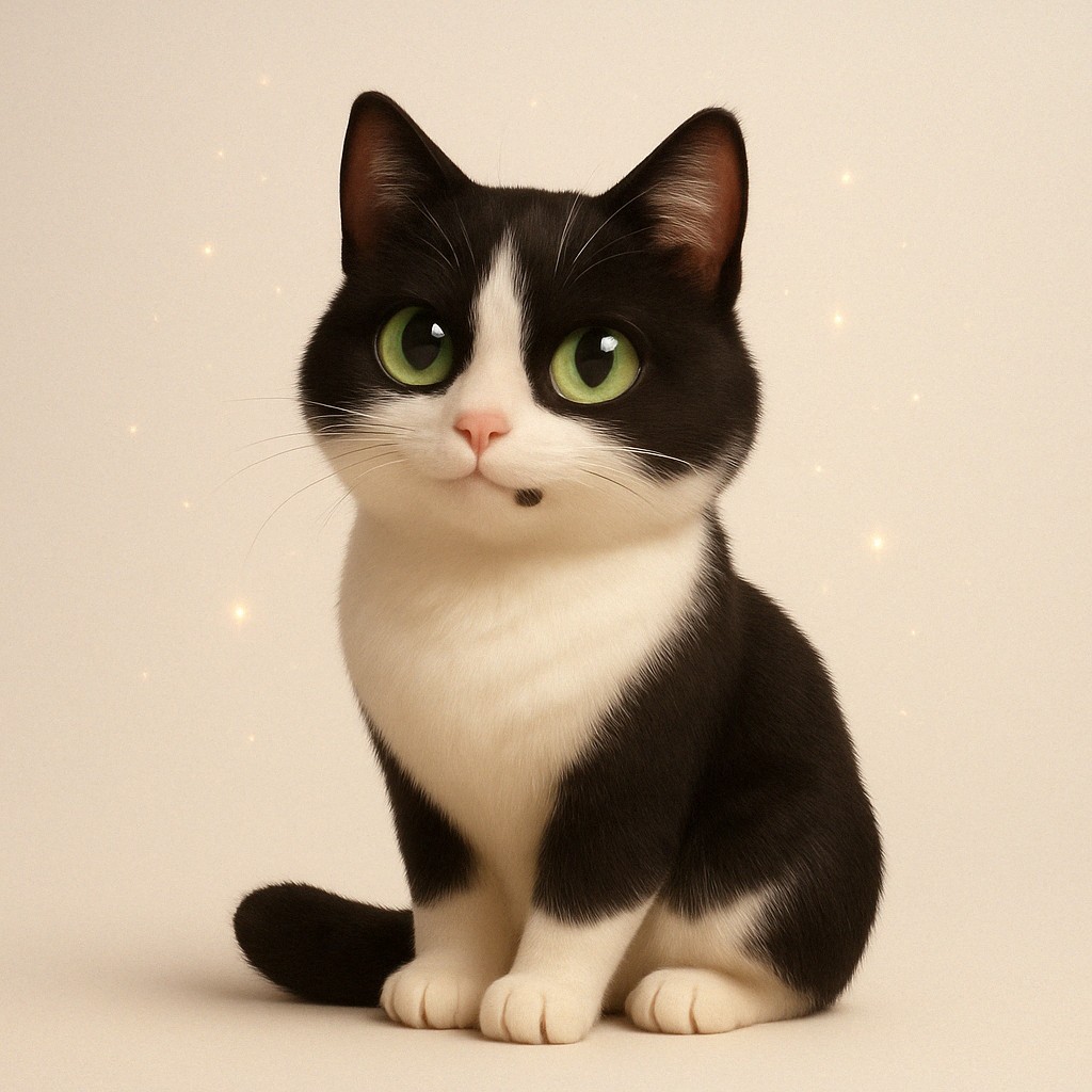 Котката Маци седи